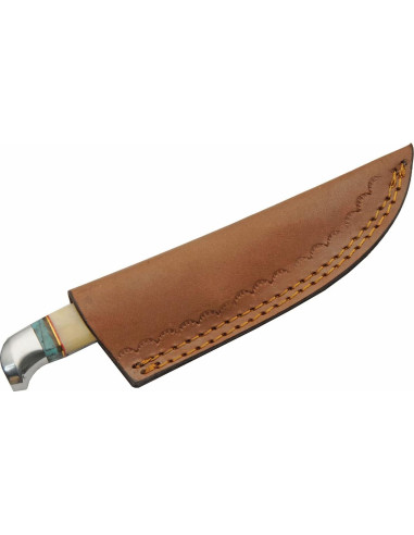 Cuchillo de Caza Szco Supplies 203454-BO con Funda de Cuero