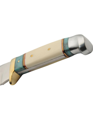 Cuchillo de Caza Szco Supplies 203454-BO con Funda de Cuero