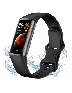 Rastreador de Fitness Excelpeakia Negro, 25 Modos, Monitor de Salud