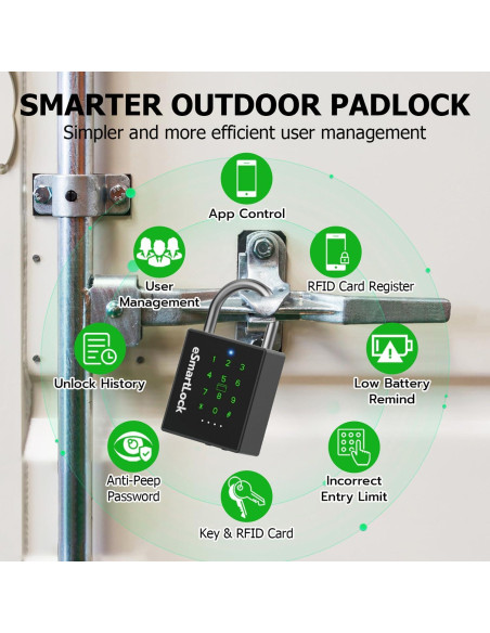 Candado Inteligente eLinkSmart YL-P12BC NFC y Bluetooth