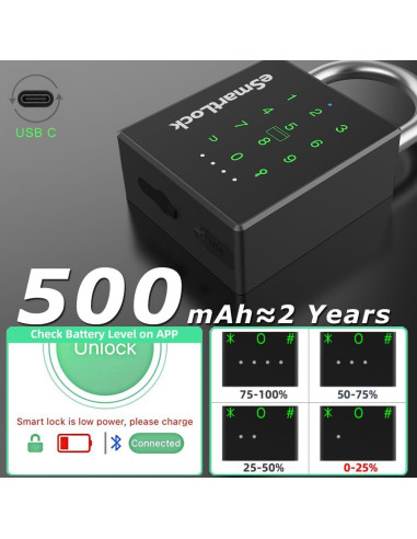 Candado Inteligente eLinkSmart YL-P12BC NFC y Bluetooth