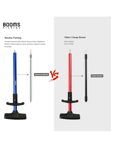 Quitanzuelos Booms Fishing R2 Aluminio 23x9 cm Negro