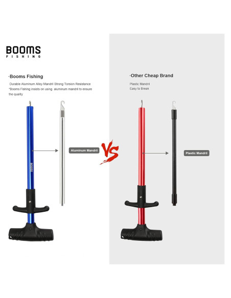 Quitanzuelos Booms Fishing R2 Aluminio 23x9 cm Negro