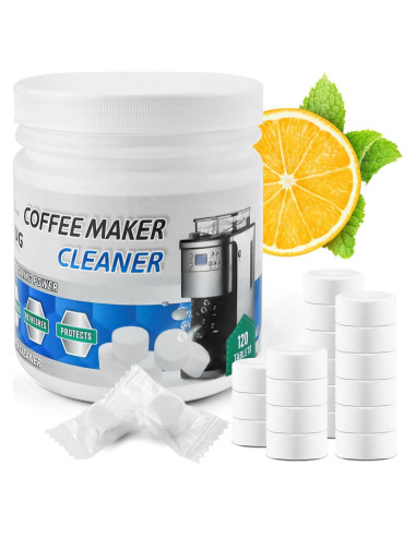 120 Tabletas Limpiadoras de Cafetera - Limpiador de Aceite