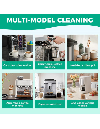 120 Tabletas Limpiadoras de Cafetera - Limpiador de Aceite