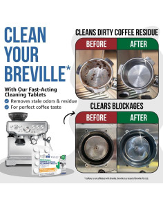 Tabletas de limpieza Caffenu para máquinas Breville 10x 19.94g 2