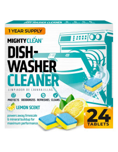 Limpiador y Desodorante de Lavavajillas MIGHTY CLEAN 24 Tabletas