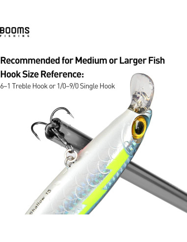 Quitanzuelos Booms Fishing R2 Aluminio 23x9 cm Negro