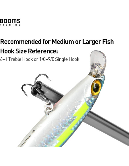 Quitanzuelos Booms Fishing R2 Aluminio 23x9 cm Negro