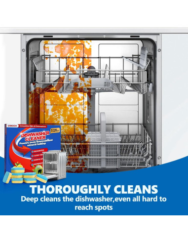 Tabletas Limpiadoras USKICH para Lavavajillas 24 Unidades