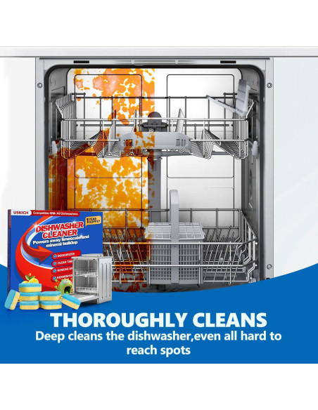 Tabletas Limpiadoras USKICH para Lavavajillas 24 Unidades