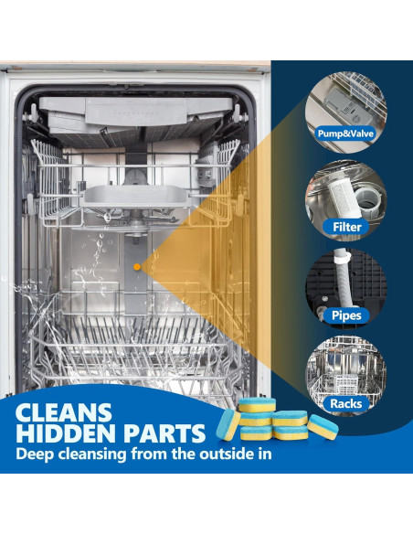 Tabletas Limpiadoras USKICH para Lavavajillas 24 Unidades