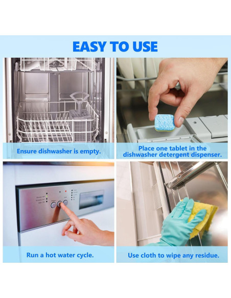 Tabletas Limpiadoras USKICH para Lavavajillas 24 Unidades