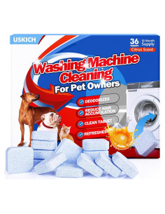Limpiador de Lavadora USKICH 36 Tabletas para Mascotas
