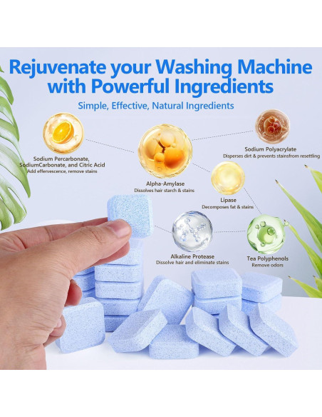 Limpiador de Lavadora USKICH 36 Tabletas para Mascotas