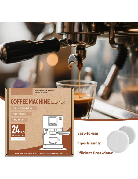 Tabletas Limpiadoras de Cafeteras HI FINE CARE, 24 Unidades