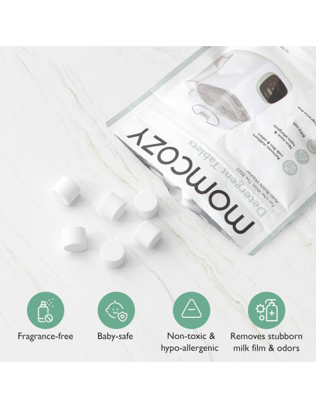 Bloque de Lavado Momcozy KleanPal Pro - 120 Tabletas Desincrustantes