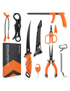KastKing Kit de Herramientas de Pesca 8 Piezas - Acero Inoxidable