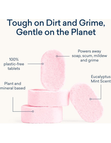 Limpiador de Baño Ecológico BLUELAND, Recarga 10 Tabletas 710 ml