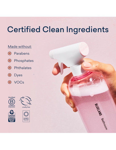 Limpiador de Baño Ecológico BLUELAND, Recarga 10 Tabletas 710 ml