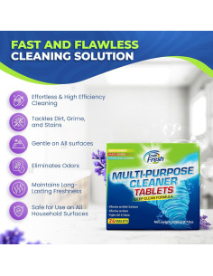 Tabletas de Limpieza Multiusos True Fresh - 24 Unidades, Aroma a Lavanda 2