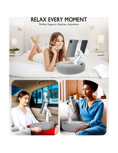 Soporte de Almohada para Tabletas Miledi Gris 360 Ajustable 2