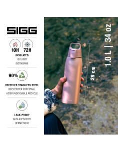 Botella de Agua Aislada SIGG Shield Therm 1L Acero Inoxidable 2