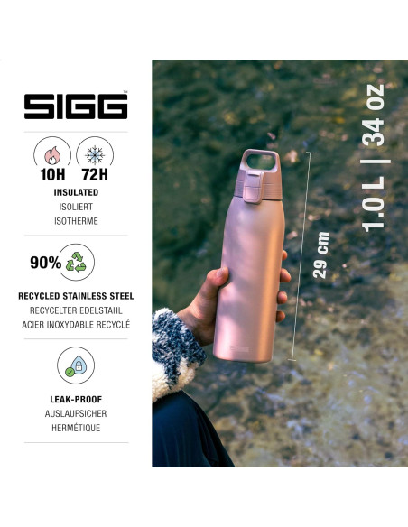 Botella de Agua Aislada SIGG Shield Therm 1L Acero Inoxidable