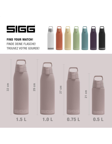 Botella de Agua Aislada SIGG Shield Therm 1L Acero Inoxidable