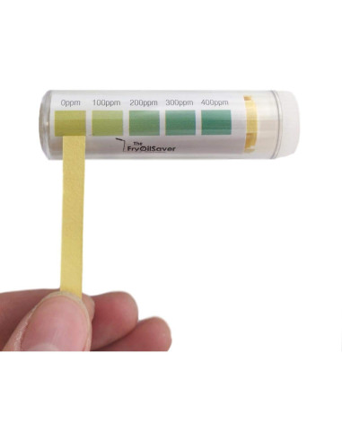 Kit de Prueba de Desinfectante FryOilSaver Co. 200 Tiras Cloro y Quat