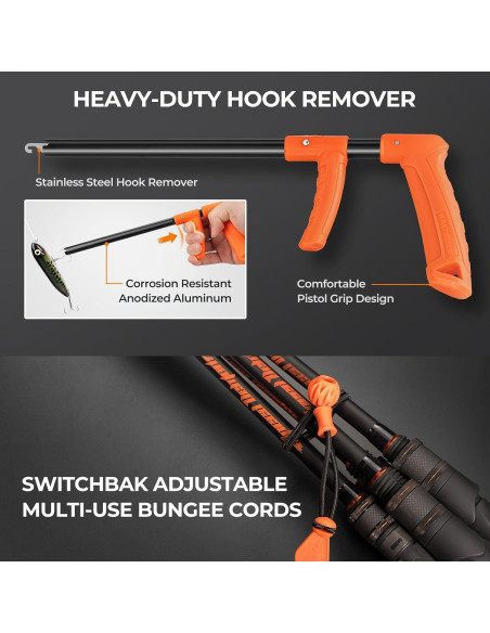 KastKing Kit de Herramientas de Pesca 8 Piezas - Acero Inoxidable