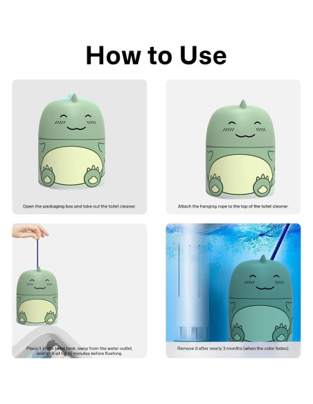 Limpiador de Inodoro MOGOXION Gel Dinosaurio Aroma Fresco 300g