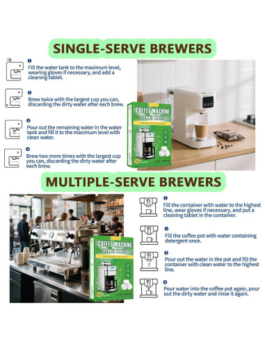 Tabletas Limpiadoras de Cafeteras HI FINE CARE - 30 Unidades