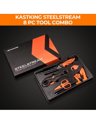 KastKing Kit de Herramientas de Pesca 8 Piezas - Acero Inoxidable