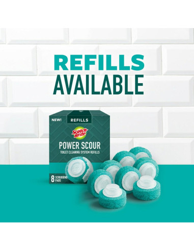 Limpiador de Inodoro Scotch-Brite Power Scour Kit 4 Recargas