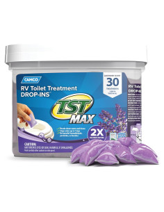 Camco TST MAX Tratamiento Inodoro RV 30 Drop-INs Lavanda