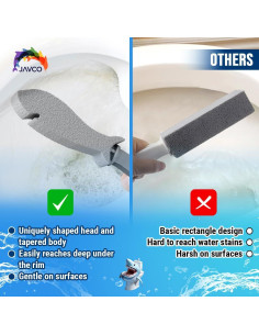 Paquete de 4 piedras pómez JAVCO para limpieza de inodoro 2