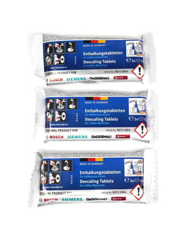 Tabletas Descalcificadoras Bosch Tassimo - 6 Unidades