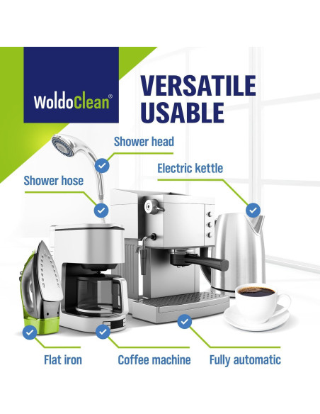 Limpiador y tabletas descalcificadoras WoldoClean 15 usos
