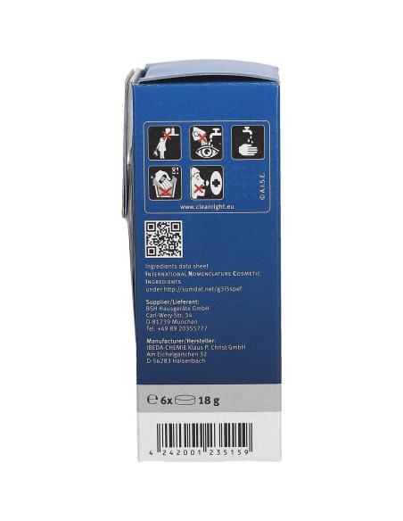 Tabletas Descalcificadoras Bosch Tassimo - 6 Unidades