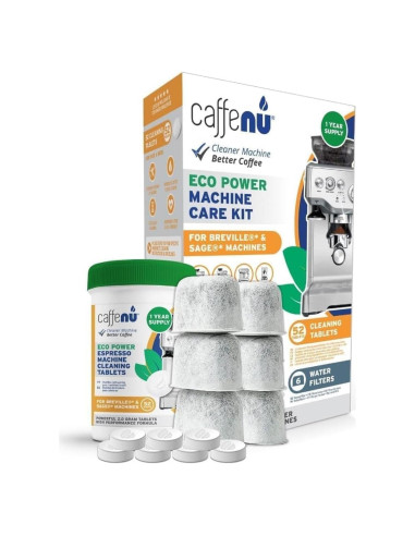 Kit de Limpieza Breville Caffenu - 52 Tabletas + 6 Filtros