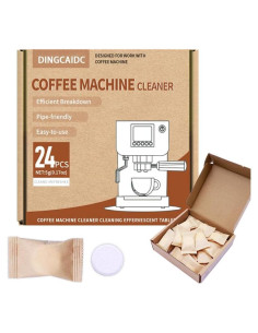 Tabletas Limpiadoras DINGCAIDC para Máquinas de Café - 24 Unidades
