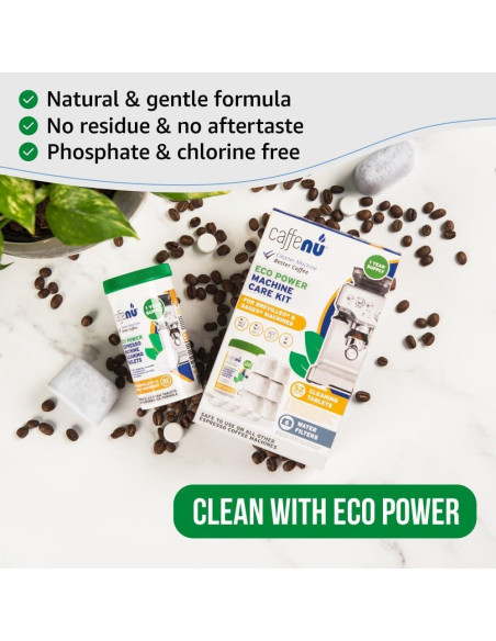 Kit de Limpieza Breville Caffenu - 52 Tabletas + 6 Filtros