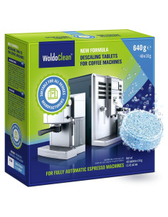 Tabletas Descalcificadoras WoldoClean 40x16g para Cafeteras