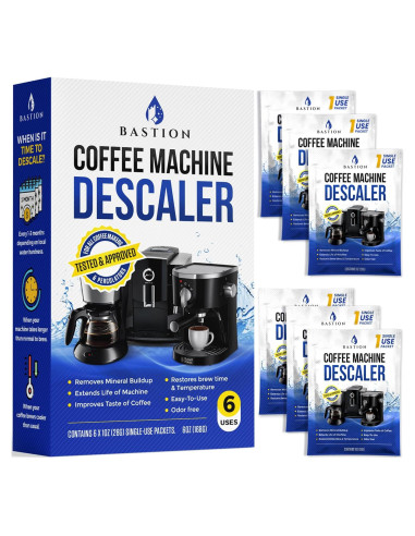 Limpiador Desincrustante para Cafeteras Bastion 6 Usos