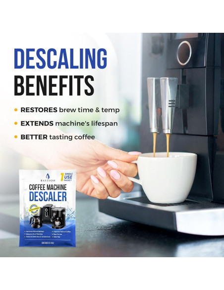 Limpiador Desincrustante para Cafeteras Bastion 6 Usos
