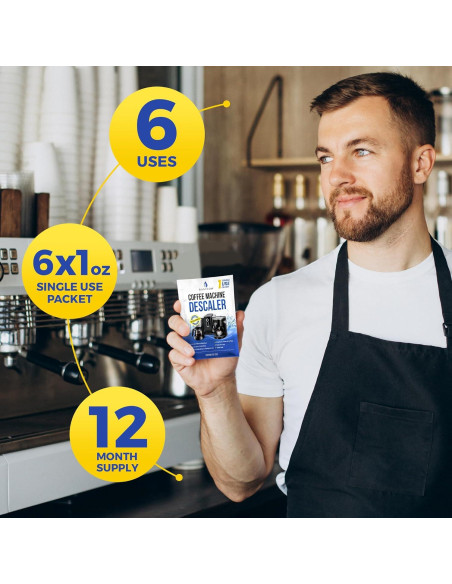 Limpiador Desincrustante para Cafeteras Bastion 6 Usos