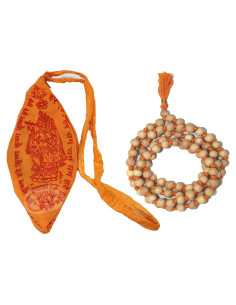 Collar de oraciones Tulsi Jaap Mala 108 cuentas para meditación