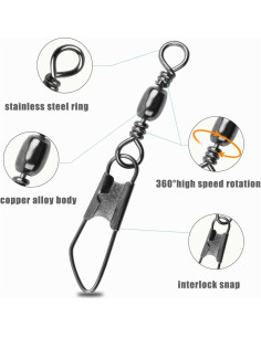 Kit de Ganchos Giratorios AGOOL 50pcs Alta Resistencia 2