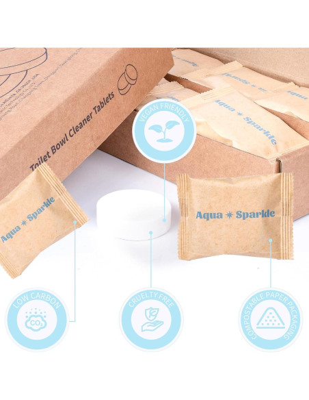 Tabletas Limpiadoras de Inodoro - Aroma a Limón - 18 Unidades